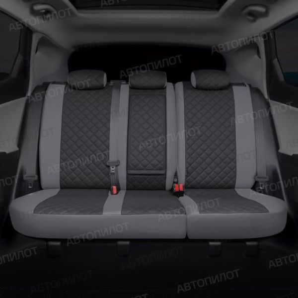 Чехлы Автопилот Экокожа Ромб на Москвич 3 (2022+)