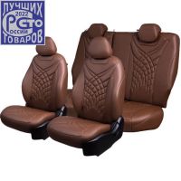 Чехлы Премиум Экокожа Байрон Президент|Жук на Geely Coolray (2020+)