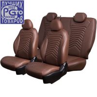 Чехлы Премиум Экокожа Байрон Президент|Жук на Geely Coolray (2020+)